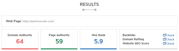 Domain Authority Checker