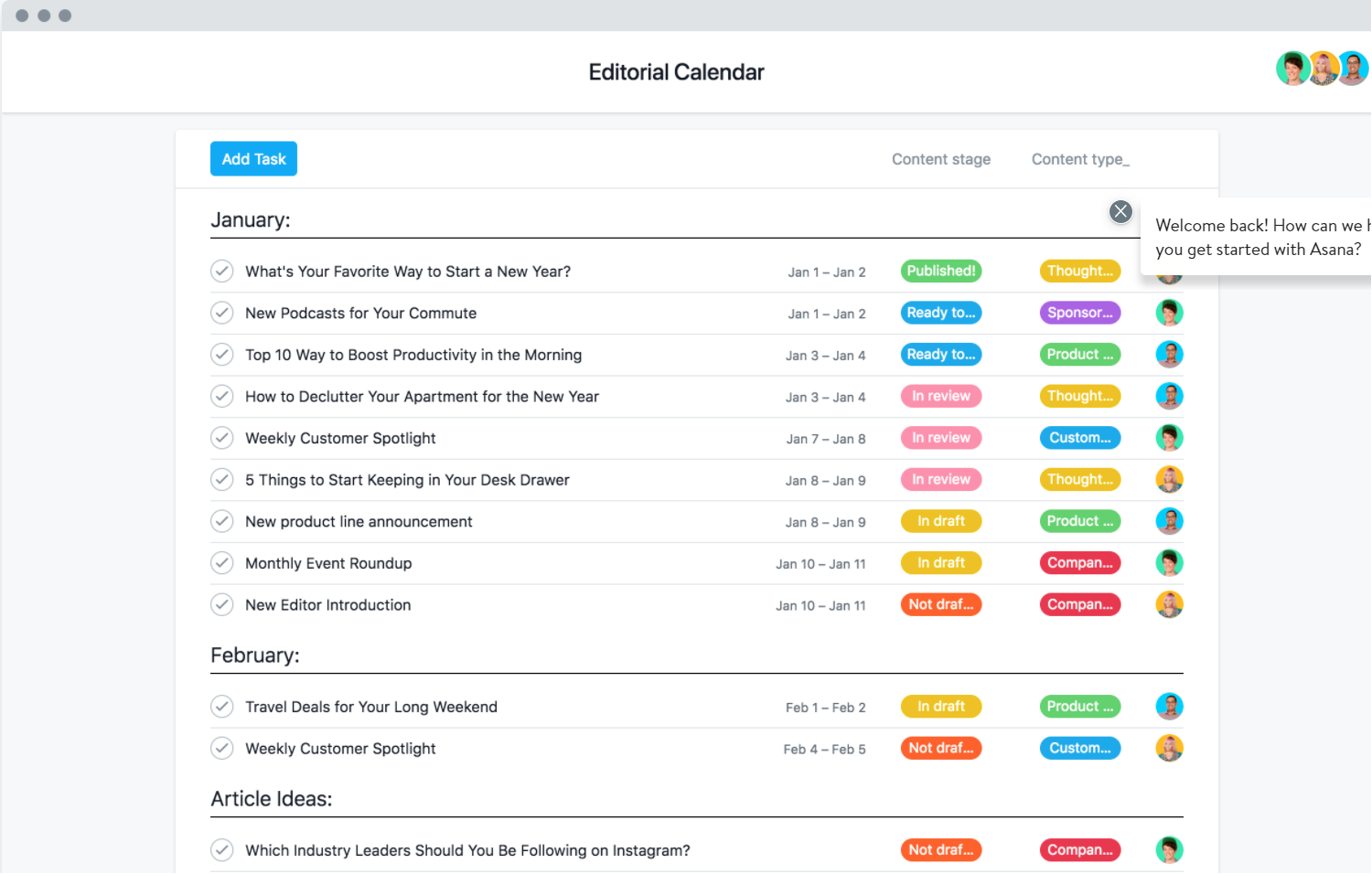 Content calendar. Asana шаблоны. Asana и Google Calendar. Asana календарь. Asana маркетинговый календарь.